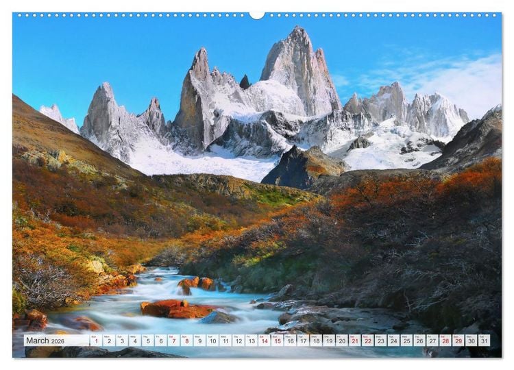 Produktbild: Patagonia, Argentina and Chile National Parks (Wall Calendar 2026 DIN A2 landscape), CALVENDO 12 Month Wall Calendar