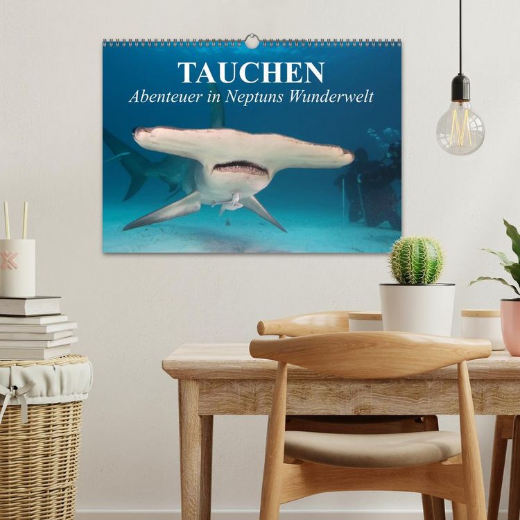 Produktbild: Tauchen - Abenteuer in Neptuns Wunderwelt (Wandkalender 2026 DIN A3 quer), CALVENDO Monatskalender