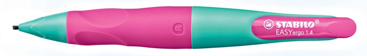 STABILO Druckbleistift EASYergo HB 1.4 türkis/neonpink für Rechtshänder
