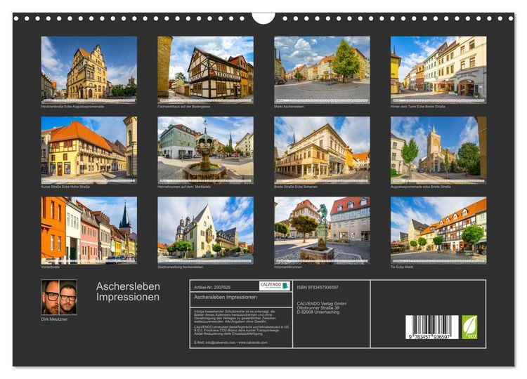 Produktbild: Aschersleben Impressionen (Wandkalender 2026 DIN A3 quer), CALVENDO Monatskalender