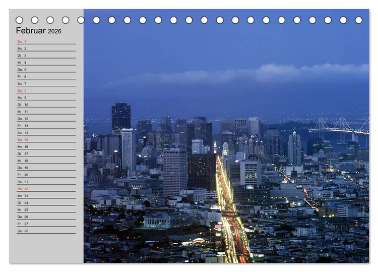 Produktbild: Kalifornien. Die goldene Westk&uuml;ste (Tischkalender 2026 DIN A5 quer), CALVENDO Monatskalender