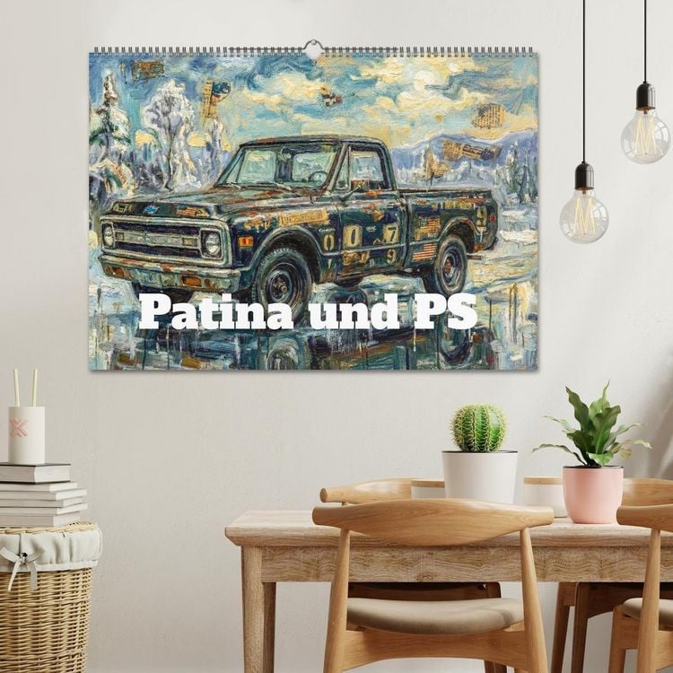 Produktbild: Patina und PS (Wandkalender 2027 DIN A2 quer), CALVENDO Monatskalender