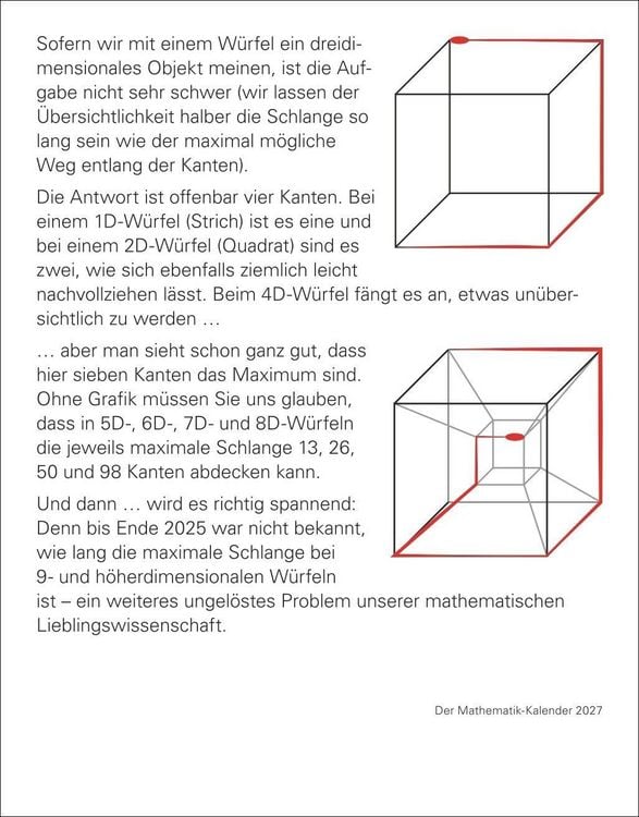 Produktbild: Der Mathematik-Kalender Tagesabrei&szlig;kalender 2027 - Nachts teile ich heimlich durch Null
