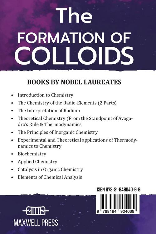 Produktbild: The Formation of Colloids