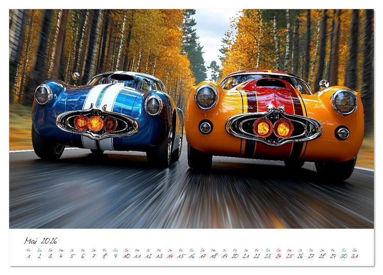 Produktbild: Coole Flitzer (Wandkalender 2026 DIN A3 quer), CALVENDO Monatskalender