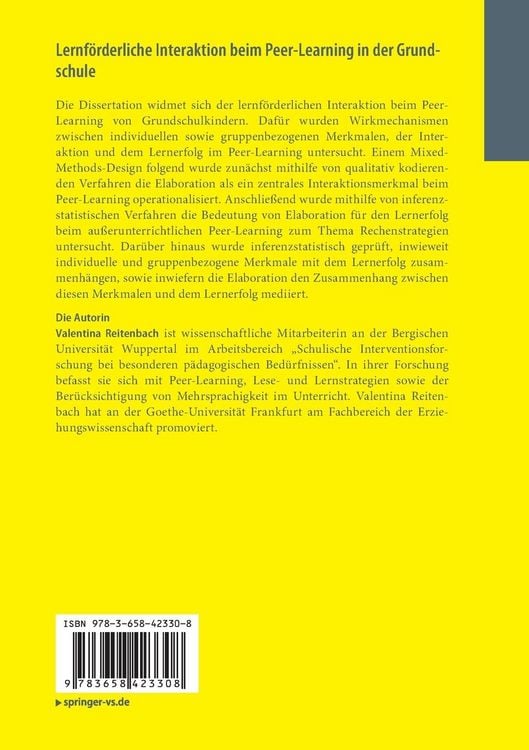 Produktbild: Lernf&ouml;rderliche Interaktion beim Peer-Learning in der Grundschule