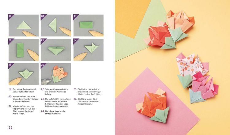 Produktbild: Origami-Flowers &ndash; Wundersch&ouml;ne Bl&uuml;ten zum Dekorieren & Verschenken