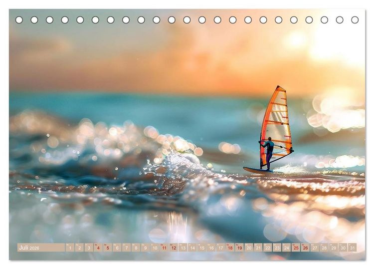 Produktbild: Miniaturwelt - Sehnsuchtsort Nordseek&uuml;ste (Tischkalender 2026 DIN A5 quer), CALVENDO Monatskalender