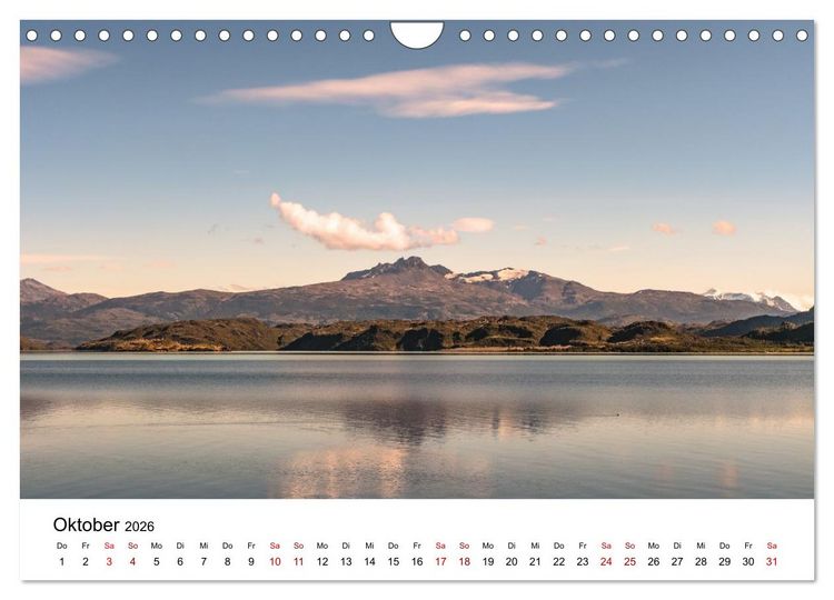 Produktbild: Patagonien, Torres del Paine Nationalpark: Am Rand der Welt (Wandkalender 2026 DIN A4 quer), CALVENDO Monatskalender