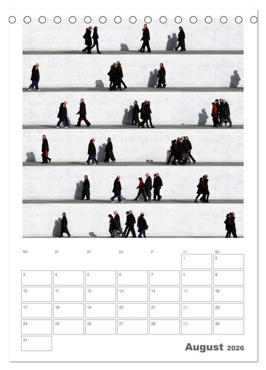 Produktbild: Wall People - Bilderserie von Eka Sharashidze (Tischkalender 2026 DIN A5 hoch), CALVENDO Monatskalender