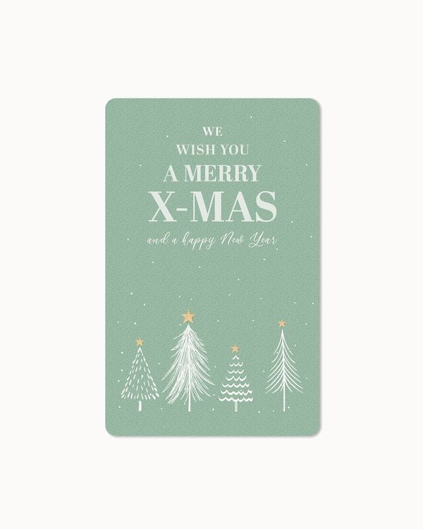 Produktbild: Lunacard Postkarte *We wish you a merry X-mas