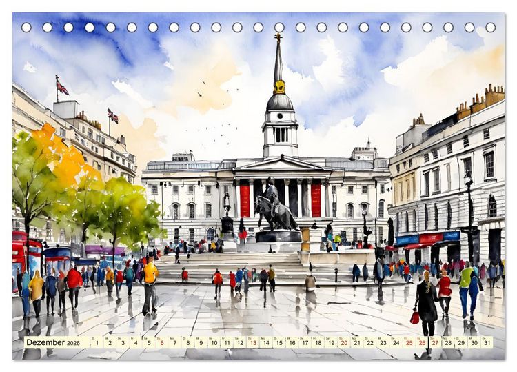 Produktbild: London - Metropole auf der Insel (Tischkalender 2026 DIN A5 quer), CALVENDO Monatskalender