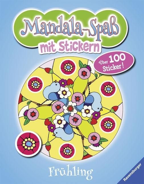 Produktbild: Mandala-Spa&szlig; mit Stickern: Fr&uuml;hling