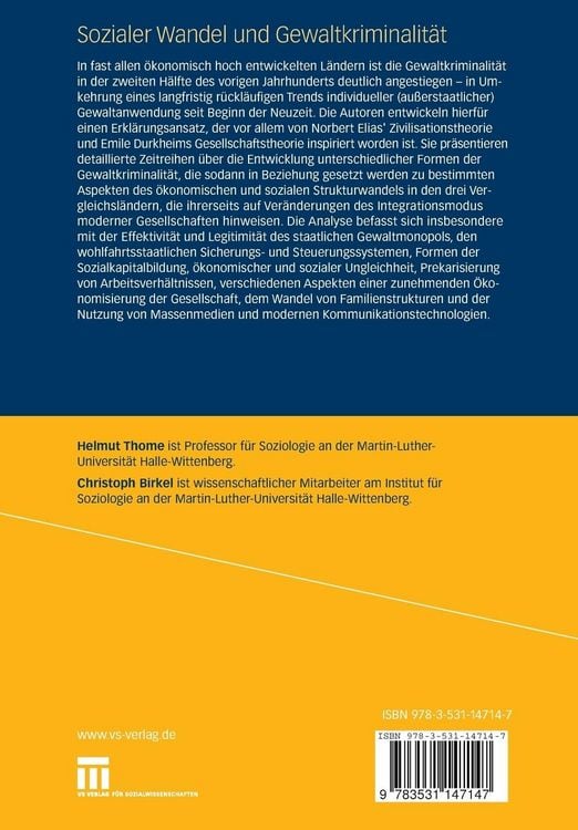 Produktbild: Sozialer Wandel und Gewaltkriminalit&auml;t