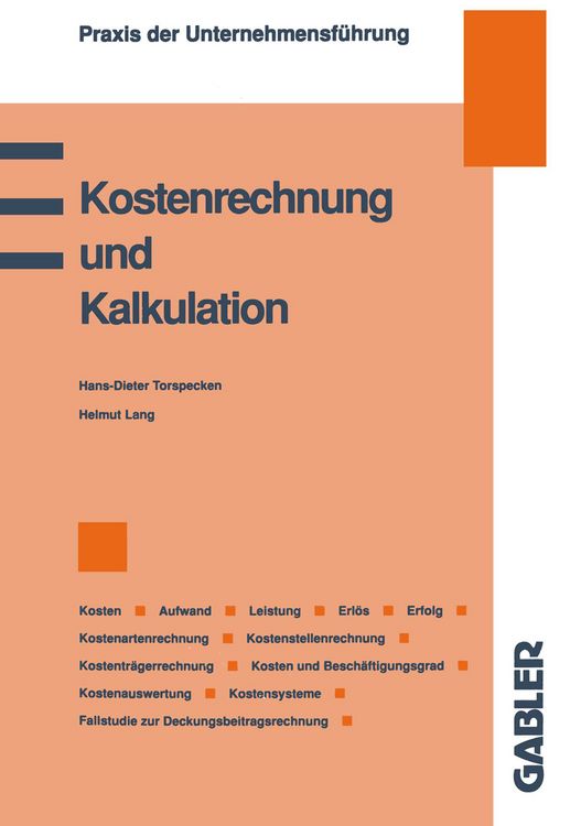 Produktbild: Kostenrechnung und Kalkulation
