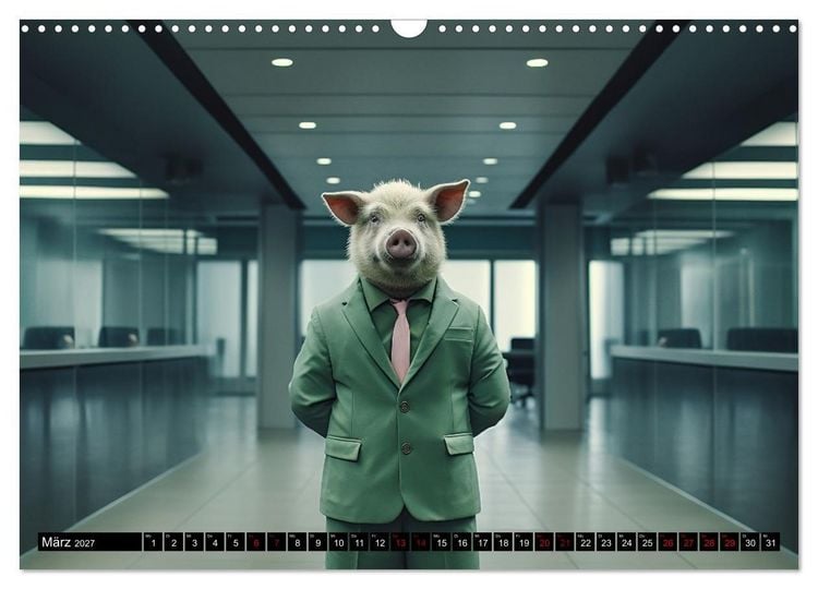 Produktbild: Tiere im Alltag (Wandkalender 2027 DIN A3 quer), CALVENDO Monatskalender