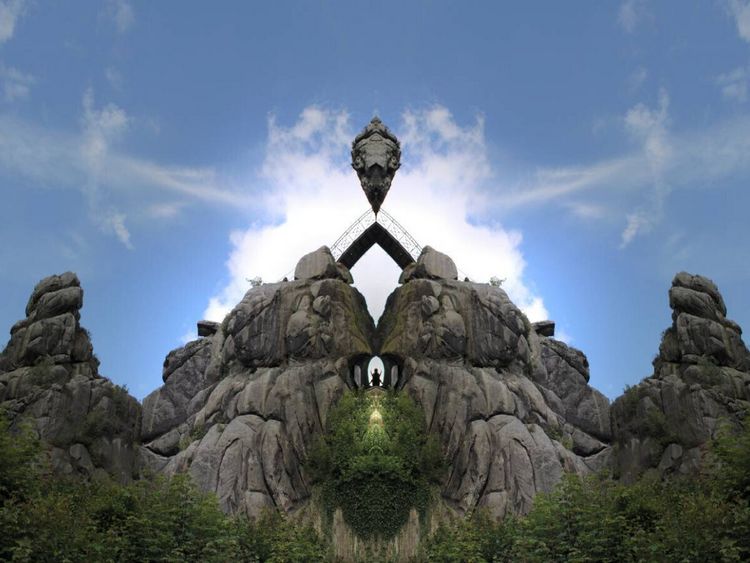 Produktbild: CALVENDO Puzzle Anderswelt - Externsteine | 1000 Teile Lege-Gr&ouml;&szlig;e 64x48cm Foto-Puzzle f&uuml;r gl&uuml;ckliche Stunden