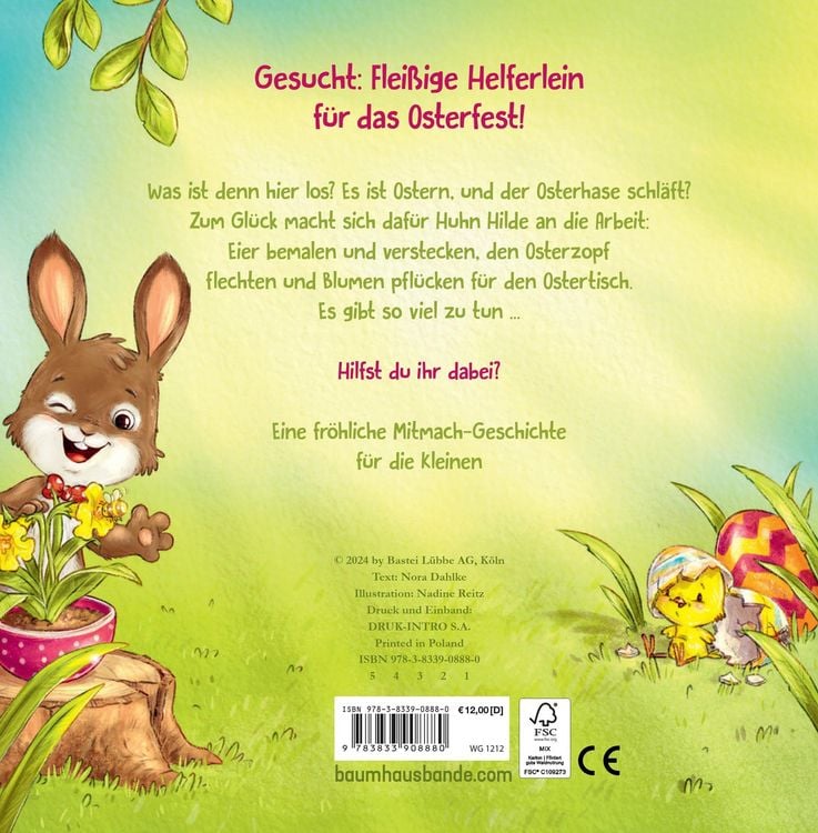 Produktbild: Hilde hilft dem Osterhasen (Pappbilderbuch)
