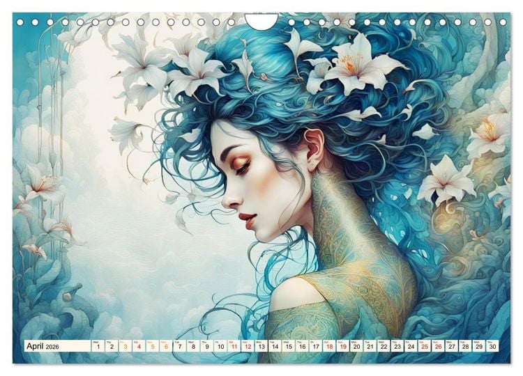Produktbild: Ladies in a sea of flowers (Wall Calendar 2026 DIN A4 landscape), CALVENDO 12 Month Wall Calendar