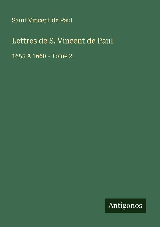 Produktbild: Lettres de S. Vincent de Paul