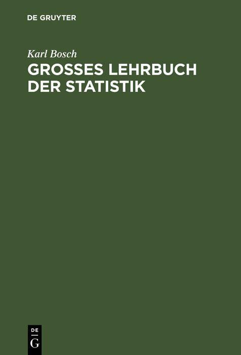 Produktbild: Gro&szlig;es Lehrbuch der Statistik