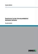 Produktbild: Positionen in der Literaturdidaktik: Hermann Helmers