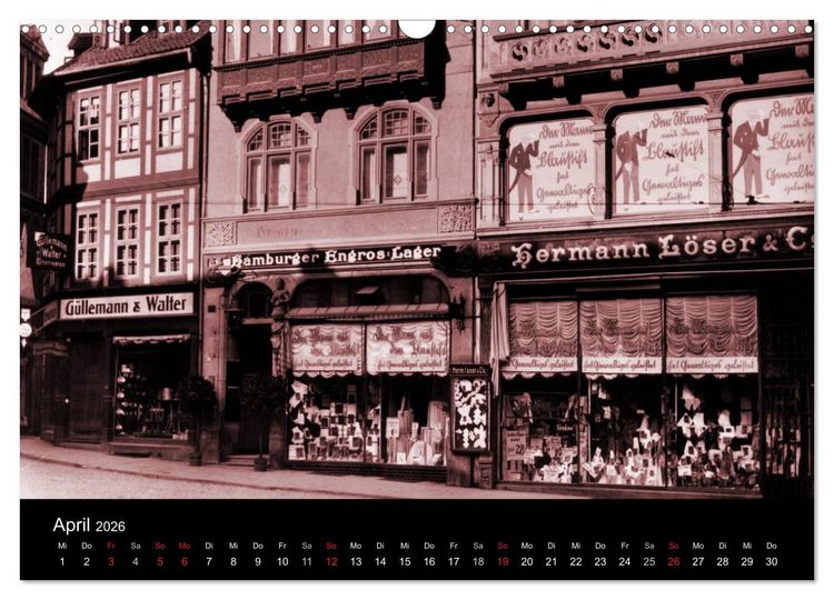 Produktbild: Hildesheimer Schaufenster um 1900 (Wandkalender 2026 DIN A3 quer), CALVENDO Monatskalender