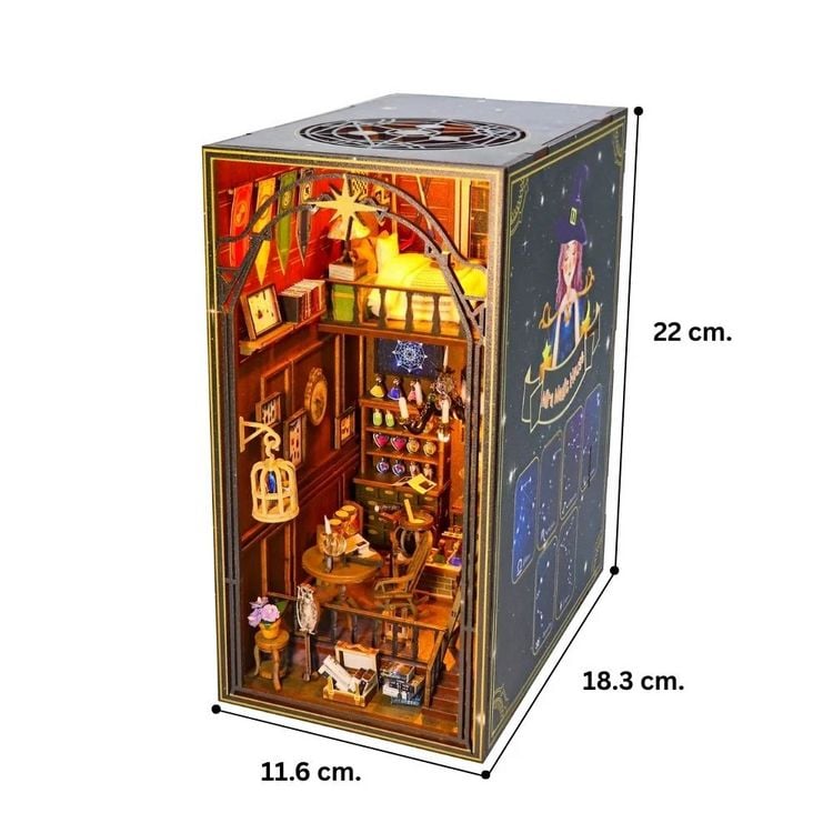 Produktbild: FiguredArt M2311 - DIY Book Nook, Miras Magisches Haus, Puzzle, 61 Teile, Miniatur-Diorama
