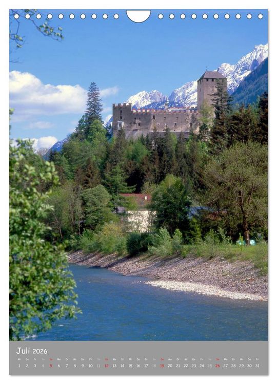 Produktbild: Sch&ouml;nes Land Tirol (Wandkalender 2026 DIN A4 hoch), CALVENDO Monatskalender