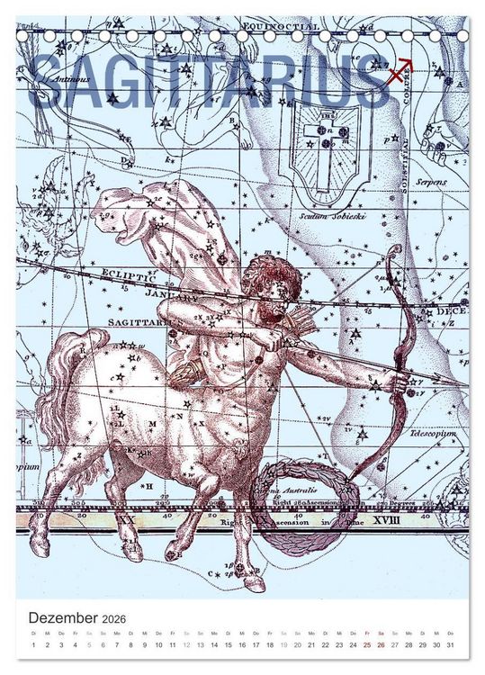 Produktbild: Sternzeichenkalender (Tischkalender 2026 DIN A5 hoch), CALVENDO Monatskalender