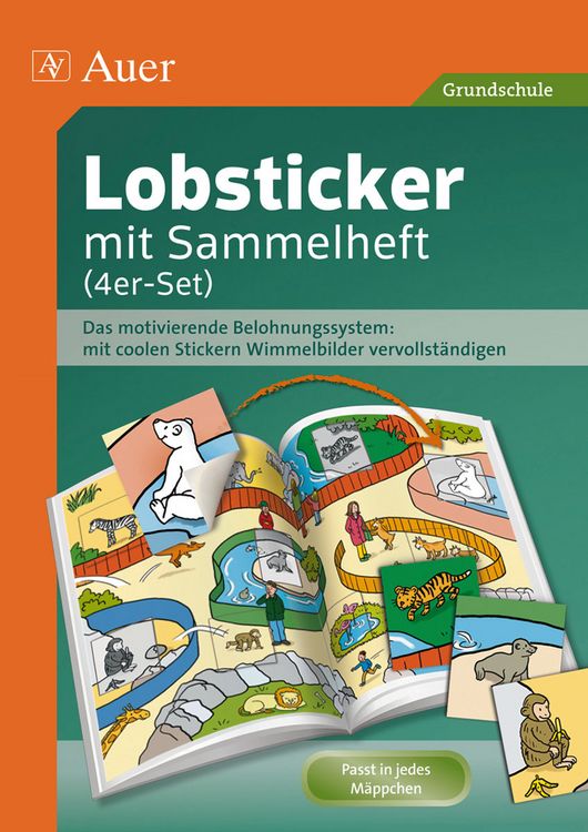 Produktbild: Lobsticker mit Sammelheft (4er-Set)