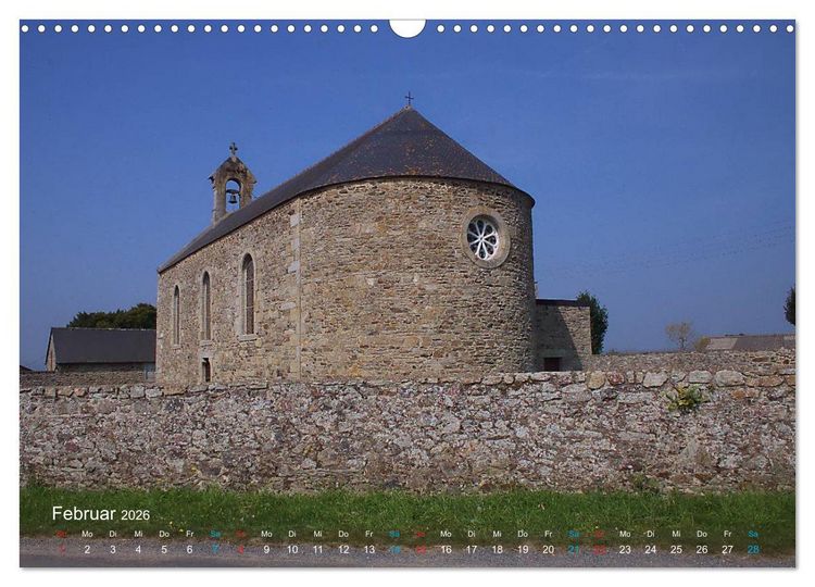 Produktbild: Bretagne - Sehnsucht in Blau (Wandkalender 2026 DIN A3 quer), CALVENDO Monatskalender