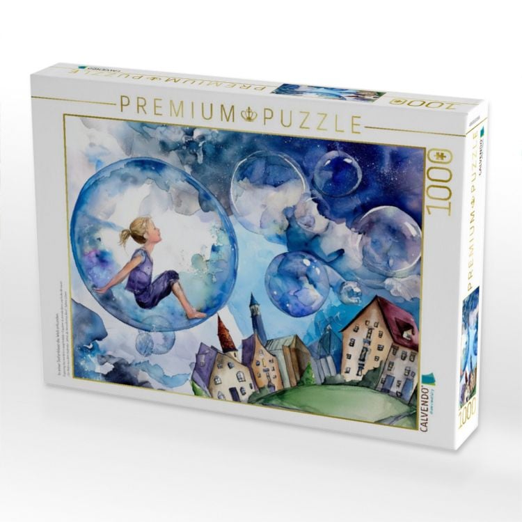 Produktbild: CALVENDO Puzzle In einer Seifenblase die Welt erkunden | 1000 Teile Lege-Gr&ouml;&szlig;e 64x48cm Foto-Puzzle f&uuml;r gl&uuml;ckliche Stunden