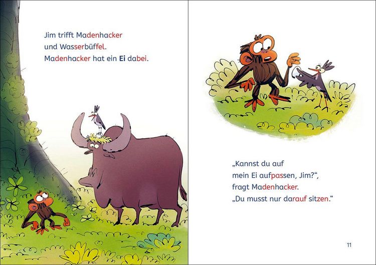 Produktbild: Lesel&ouml;wen 1. Klasse - Jim ist mies drauf - Jim br&uuml;tet etwas aus!