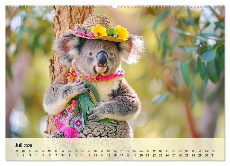 Produktbild: Koalas im Modefieber. Flauschig und Chic beim Fotoshooting (Wandkalender 2026 DIN A2 quer), CALVENDO Monatskalender