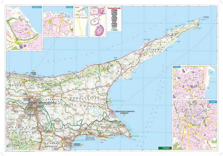 Produktbild: freytag & berndt Stra&szlig;enkarte Zypern 1:150.000