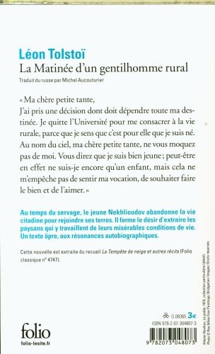 Produktbild: La matin&eacute;e d'un gentilhomme rural