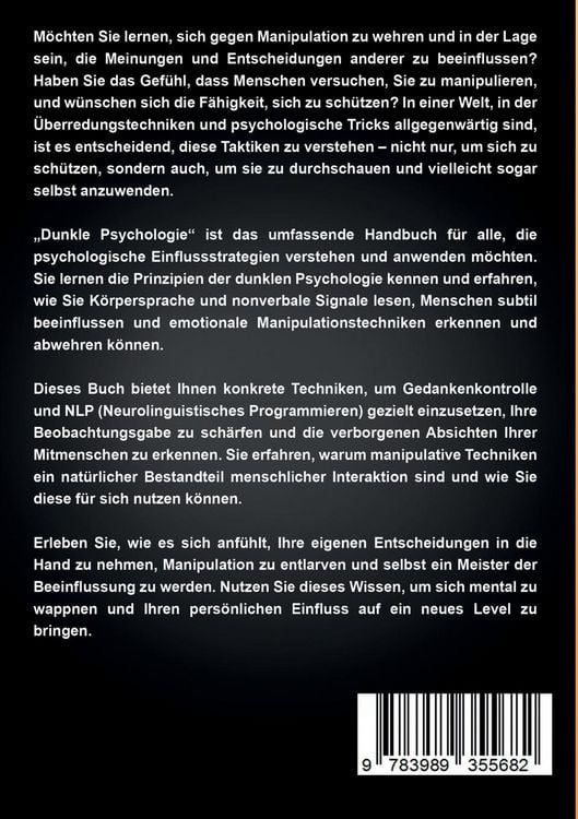 Produktbild: Dunkle Psychologie