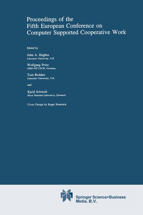 Produktbild: Proceedings of the Fifth European Conference on Computer Supported Cooperative Work