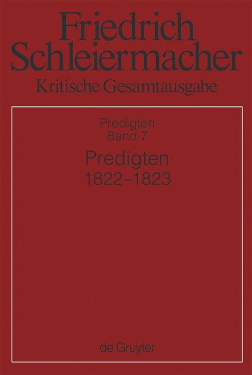 Produktbild: Predigten 1822-1823