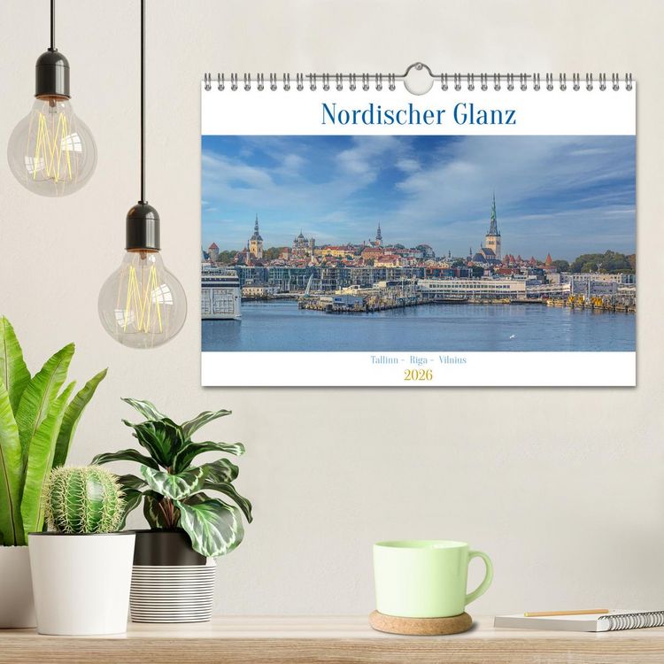 Produktbild: Nordischer Glanz &ndash; Tallinn - Riga - Vilnius (Wandkalender 2026 DIN A4 quer), CALVENDO Monatskalender