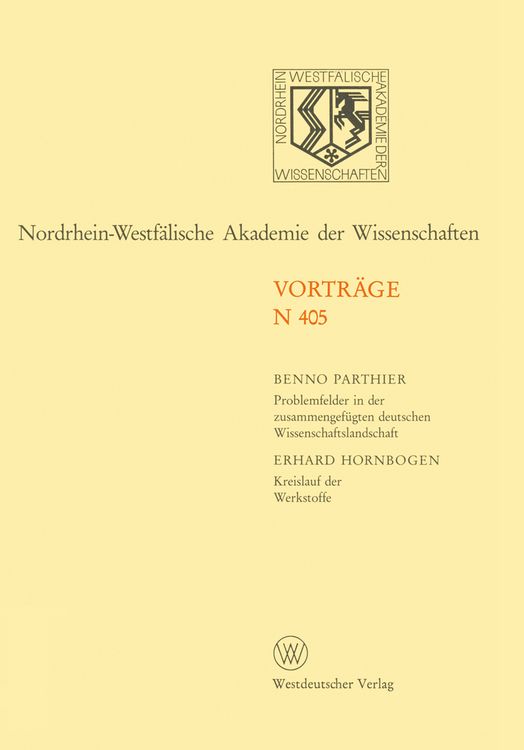 Produktbild: Nordrhein-Westf&auml;lische Akademie der Wissenschaften