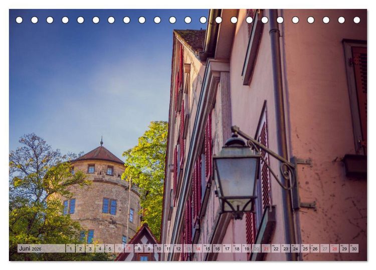 Produktbild: T&uuml;bingen - Impressionen aus der Universit&auml;tsstadt (Tischkalender 2026 DIN A5 quer), CALVENDO Monatskalender
