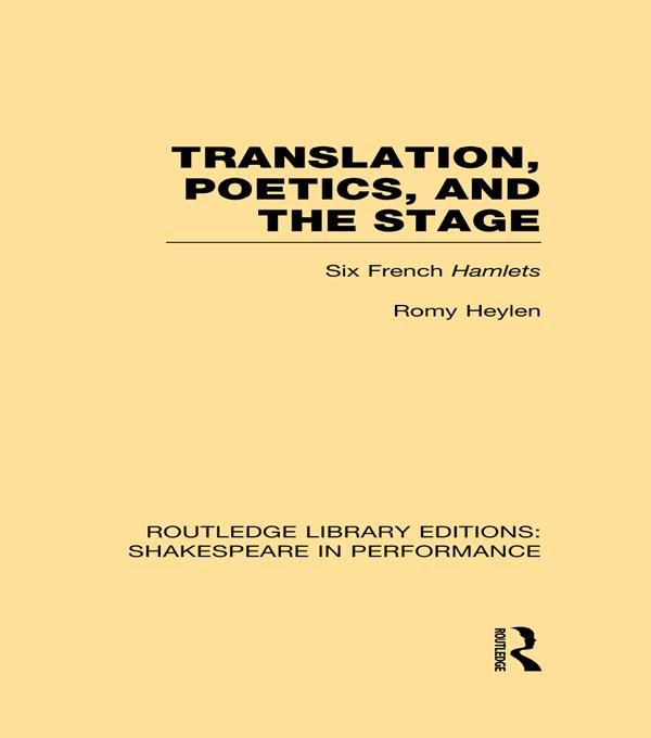 Produktbild: Translation, Poetics, and the Stage