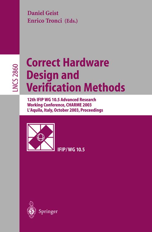 Produktbild: Correct Hardware Design and Verification Methods
