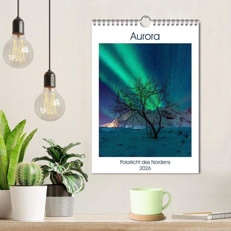 Produktbild: Aurora - Polarlicht des Nordens (Wandkalender 2026 DIN A4 hoch), CALVENDO Monatskalender