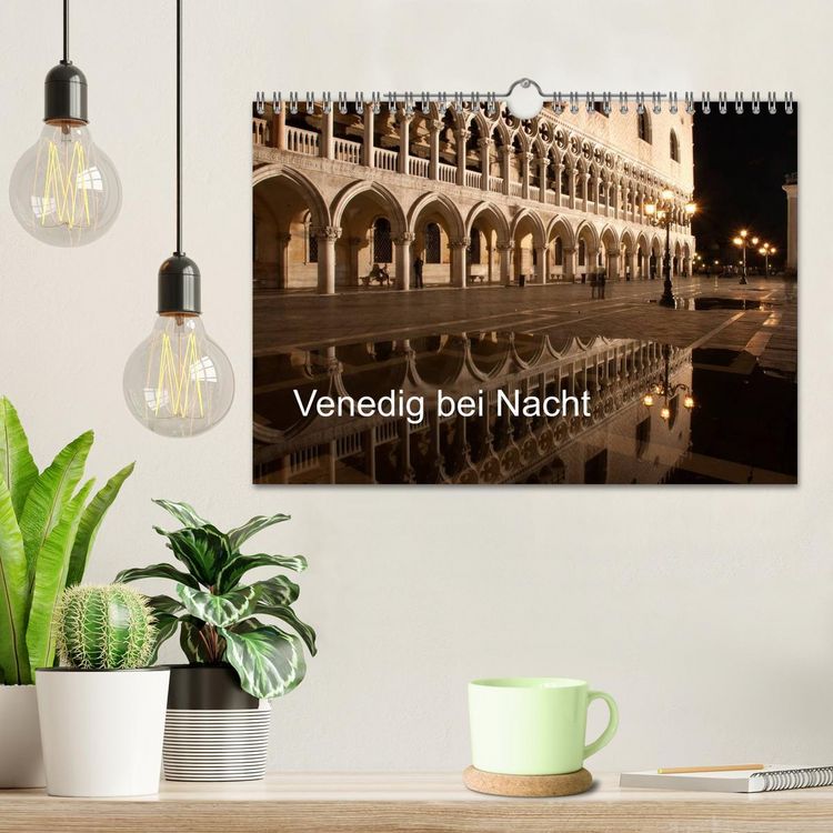 Produktbild: Venedig bei Nacht (Wandkalender 2026 DIN A4 quer), CALVENDO Monatskalender