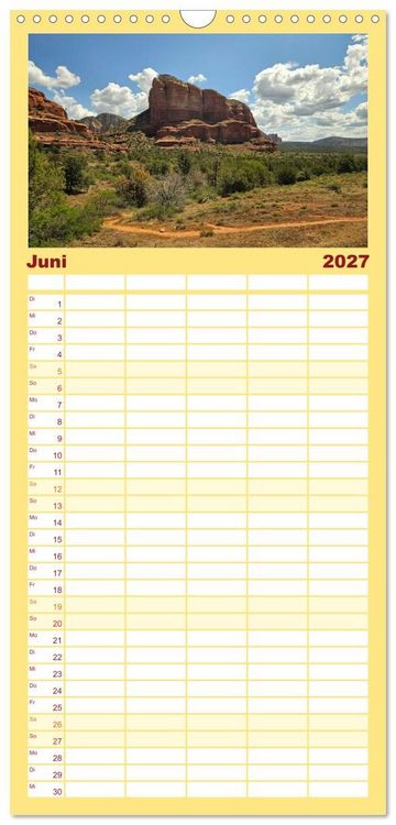 Produktbild: Familienplaner 2027 - Discover the West mit 5 Spalten (Wandkalender, 21 x 45 cm) CALVENDO