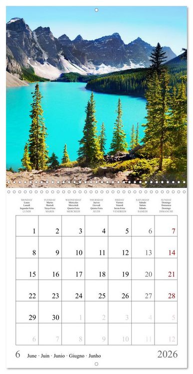 Produktbild: Canada, National Parks Road Trip (Wall Calendar 2026 12 &times; 12 Inch) CALVENDO 12 Month Wall Calendar