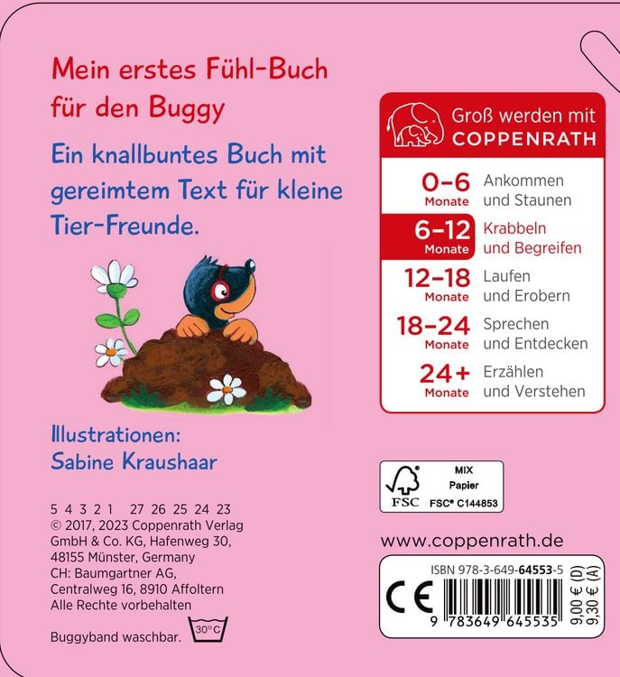 Produktbild: Mein erstes F&uuml;hl-Buch f&uuml;r den Buggy: 10 tapsige Tiere